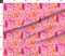 Whimsical Quirky Fruit Cats Playful Colorful Pink Orange Cherries Strawberries Red Cherry Floral Flowers Pets Novelty Leaves Eclectic Custom Printed Fabric by Spoonflower Various Fabrics by the Yard or Fat Quarter